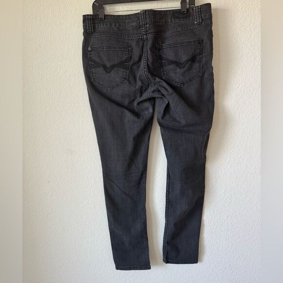 Harley-Davidson Women’s Jeans Black Straight Leg Stretch Denim Sz 14 31" inseam - Picture 6 of 10